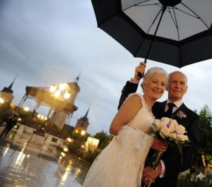 AI: Our wedding picture, with us a lot older!