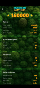 New statistics screen!